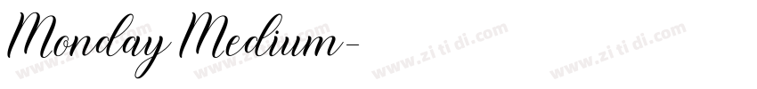 Monday Medium字体转换